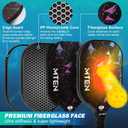 Pickleball Paddles Set of 2 or 4, or Single Paddle USAPA Approved Fiberglass Surface Pickleball Rackets Set for Men & Women