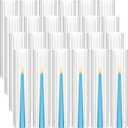 Hurricane Candle Holder Sleeve, Cylinder Candle Holders for Pillar Candles, D:3" H:16" Clear Ribbed Glass Candle Holder Set of 12 Open Ended Candle Shade for Centerpieces Wedding Table Decorations