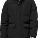 Levi's mens Quilted Puffer Parka Jacket (Large, New Black)