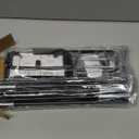 Under Desk Cable Management Tray - 36" Cord Organizer for Desk No Drill, Fabric Under Table Wire Organizer with 16X Cable Ties Hide for Office/Home, Cord Hider Fits Adapters & Sockets, Black