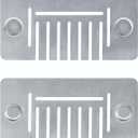 5 x Rear Grease Gate for Blackstone Griddle,Blocks Food from Falling into Rear Grease Trap & Compatible with All Blackstone Griddle Accessories