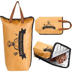 BBQ Blanket for Resting Meat - Insulated Bag for Juicy Results, Large Capacity, Robust Zipper Closure - Barbeque Blanket