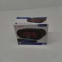 Timex Alarm Clock for Bedroom with FM Radio and 10 Station Presets, Clock Radio with Dual Alarms, USB Charger, Large Display, Sleep Timer, and Snooze  Black (T232B)