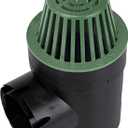 NDS 101* Round Spee-D Catch Basin Drain, 1 Outlet, Connects to 3-Inch and 4-Inch Drain Pipes, Manages Light Water Flows, 6-Inch, Plastic, Black