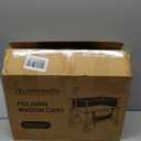 Folding Wagon Cart Foldable with Wheels, Adjustable Decker 150L-300L Capacity, All-Terrain Wheels & Brake, 450LBS Heavy Duty Collapsible Wagon for Beach, Camping, Outdoor