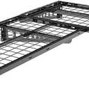 FLEXIMOUNTS 2 Pack 2x4ft Corner Wall Shelving Garage Storage Rack, 24x48 inch Floating Shelves, 440lbs Total Weight Capacity, Black