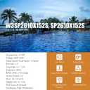 W3SP2610X152S 1.5 HP Inground Pool Pump 220V-230v 2-Speed,Dual-Speed Super Pool Pump Compatible With Hayward In-Ground Swimming Pools and Spas SP2610X152S