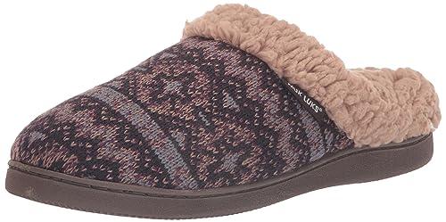 MUK LUKS Women's Suzanne Clog, Ebony, Small 5,6