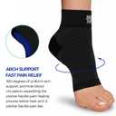 Plantar Fasciitis Relief Compression Socks - Targeted Arch Support Breathable Lightweight Plantar Fasciitis Relief, Foot Swelling - Black - Large