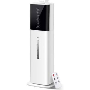 2.11Gal Ultrasonic Cool Mist Humidifier with Timer and Humidistat for Large Rooms - Home, Bedroom, Baby, Adults, Plants (White)