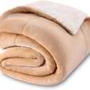 Baby Sherpa Blanket,Warm Toddler Throw Blanket,Soft Newborn Fleece Blanket for Winter (Beige,30x40 inches)