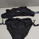 Blooming Jelly Womens High Waisted Bikini Sets Drawstring Tummy Control Swimsuits Crisscross Tie Back Bathing Suit M