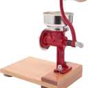 Estrella Grain Mill with Wooden Table, Mexican Manual Corn Grinder for Rice, Chickpeas, Nixtamal Mill Grinder with Cast Iron Construction, (0.8 Quart / 0.75 Liter) Low Hopper