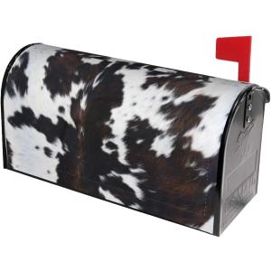 Cow Mailbox Covers Magnetic Standard Size Mailbox Wraps Letter Post Mailbox Cover 21" X 18" for Holiday Garden Yard Decor