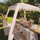 AMMSUN Beach Cabana with Fringe & Wood Pole, 7' x 7' Boho Canopy
Tassels, Easy Set Up, UV50+ Protection, Easy to Carry with Bag, Unique for Special Occasion and Parties, Pink Coral