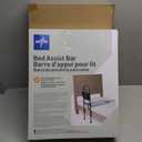 Medline Bed Assist Bar with Storage Pocket, Height Adjustable Bed Rail for Elderly Adults, Assistance for Getting In and Out of Bed at Home