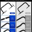 Orion Motor Tech Valve Spring Compressor, 10pcs Valve Spring Removal Tool with Solid C Clamp, 5pcs Collet Pusher Adapters for Motorcycle, ATV, Car, Small Engine Vehicle Equipment