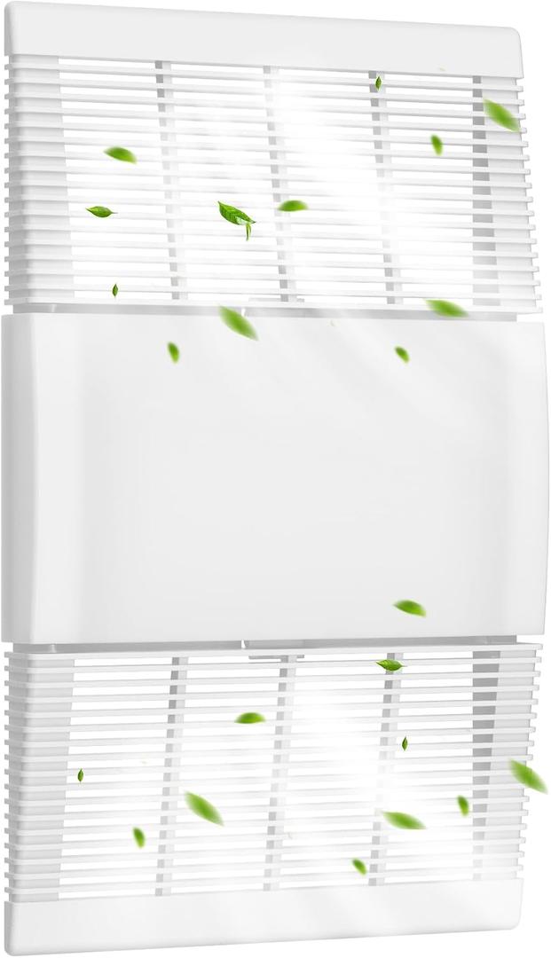 89852000 / S89852000 Replacement Ceiling Heater Grille & Vent Cover White Bathroom Exhaust Fan Grille and Lens, Compatible with Broan-NuTone Models 605P, 660, 660P, 660RP, 665, 665N, 665P, 665RF