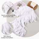 White Turkey Feathers Trim Fringe 5Yard 4-6inch for Party Clothing DIY Sewing Craft Wedding Dress Decoration Natural Fluffy Turkey Feather Trim