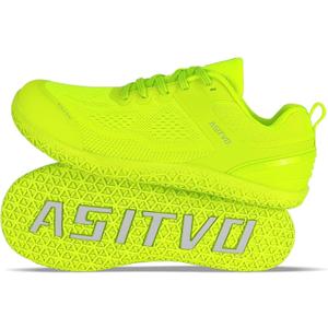 ASITVO Wide Barefoot Shoes Men Gym Zero Drop Sole Minimalist Cross Trainer Width Toe Box Sneakers Grounding Knit No-Sew Upper TPU Toe and Heel Colorful