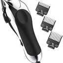 Wahl USA Chrome Pro Corded Clipper Complete Haircutting Kit for Men – Powerful Total Hair Clipping, Beard Trimming, & Grooming - Model 3024635