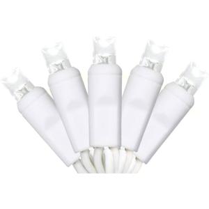 50 Counts Cool White LED Christmas Lights - 25ft Christmas Tree Lights Commercial Grade Outdoor Waterproof, White Wire Cool White Indoor Mini Plug in, 5mm Wide Angle Indoor for Xmas, UL Certified