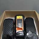 Under Desk Machine, Electric Ellipse Leg Exerciser for Senior, 13 Adjustable Speeds Quiet and Portable Seated Pedal Exerciser for Training with Remote Control (Orange)