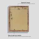 Hongkee 11x14 Picture Frame Set of 4, Made of Glass and Rustic Brown Wooden Frame, Display 8x10 Pictures with Mat or 11 x 14 Posters without Mat for Wall Mounting, Gallery Photo Frames