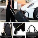 Luhxe Travel Convertible Carry On Garment Roller Bag 2.0 with Shoe Pouch & Detachable Shoulder Strap – Improved Zipper and reinforced straps - Charcoal