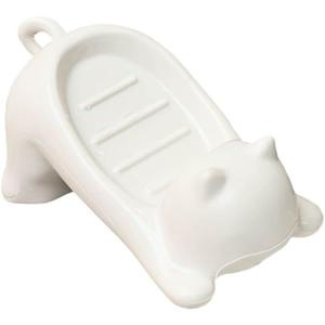 Soap Box Plastic Soap Holder Cute Cat Shaped Soap Dish Tray