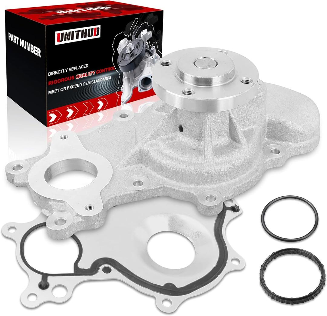 Engine Water Pump Automotive w/ 4-Hole Hub AW6691 125-3250 Compatible for Ford F150 Expedition Lobo Transit Lincoln Navigator 2011-2020