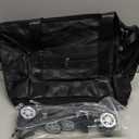 Expandable Foldable Duffel Bag Suitcase, Detachable Rolling Wheels,Carry-On Large Duffel Bag,Luggage Bag,Suit Gym,Camping,Travel Or Business Trip,Gift For Wife And Parents-Checkerboard(Black)