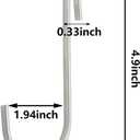 8 pcs, Stainless Steel S Hook Cookware Hooks, Multiple Uses, for Kitchenware, Pots, Utensils, Clothing Bags, Towels, Plants, Tools (8)