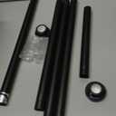 Black Shower Curtain Rod 2665 Inch, Adjustable Spring Tension Curtain Rod No Drill, Stainless Steel Shower Rod Easy Install, Rustproof Tension Rod for Windows Bathroom Closet Kitchen Room Divider