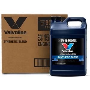 Valvoline Heavy Duty Synthetic Blend 15W-40 Diesel Engine Oil 2.5 GA, Case of 2