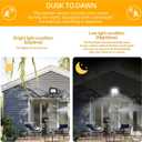 Motion Sensor Flood Light Outdoor, Plug in Motion Sensor Light with 4.9ft Cord, IP66 Waterproof Floodlights with Photocell 6000K Super Bright Security Light for Garden Patio