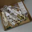 4E's Novelty 4 Pack Dusk to Dawn Electric Candles for Windows with Auto Sensor, and Plug in, Flameless Candles with Suction Cup Holder & Extra Bulb, Christmas Window Candles Bulk