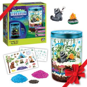 Creativity for Kids Grow 'N Glow Terrarium Kit - Educational Science Kits| Holiday Stocking Stuffers for Kids Gifts for Boys and Girls| Craft and STEM Projects (Ages 6+)