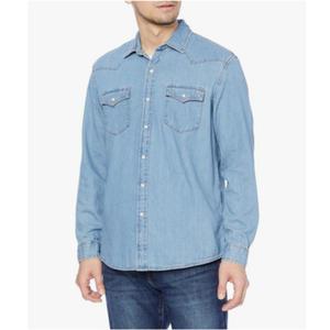 Amazon Essentials Men's Long-Sleeve Denim Shirt Size XXL