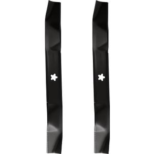 134149 138971 42" Mulching Blades for Craftsman LT2000 LT1000 YT3000 Husqvarna YTH22V42 YTH18542 Poulan Pro 42 inch Deck Riding Lawn Mower Replace 532138971 532134149 138498 (5 Point Star), Black