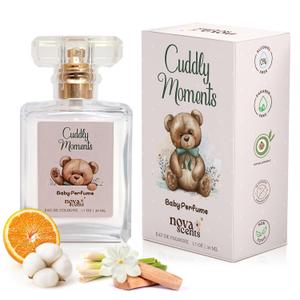 Nova Scents| Baby Cologne| Baby Perfume| Alcohol Free, Hypoallergenic, Paraben Free| Floral, Fresh, Powdery| Gentle Scent for Babies & Toddlers| 1.7oz, 50 ml- Cuddly Moments