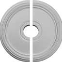 Ceiling Medallion, 12 inch Split Ceiling Medallion Ceiling Fan Light Covers, PU Ceiling Medallion for Ceiling Light Fixtures Ceiling Fans Chandeliers, White