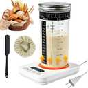 Sourdough Starter Warmer with Sourdough Bread Starter Kit, Abnaok Precise 1F Thermostat Control (70-180F) Timer Sour Dough Warmer Pad, Smart memory Warming On/Off