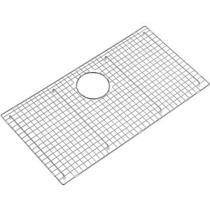 29.5 in. x 15.5 in. Rear Drain Kitchen Sink Bottom Grid with Supersoft Silicone Feet in 304 Grade Stainless Steel
