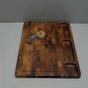 Walnut Wood Cutting Boards for Kitchen, Large Chopping Board Double Sided, End Grain Cutting Board with Handle, Charcuterie Butcher Block for Meal Prep & Serving with Gift Box, 17"13"1"