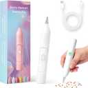 ZYNERY Electric Diamond Painting Pen, Wireless Diamond Art Vacuum Pen with Metal Tip, DIY Craft Tool Kits Diamond Art Accessories pens for Adult (White)