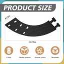 ReliThick 8 Pcs Bed Frame Toe Protectors Bed Frame Leg Covers Feet Protectors to Keep Your Toes from Hard Furniture Legs Corner Guards, No Adhesive or Glue(Black)
