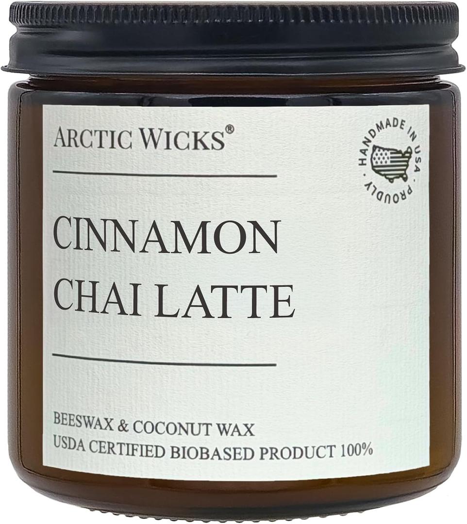 Arctic Wicks Cinnamon Chai Latte Candles, 16oz d