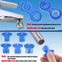2 x Faucet Aerator Key Removal Wrench Tool with 5 Sizes M16.5, M18.5, M21.5, M22.5, M24 Concave Spout Key Sink Spout Wrench with Faucet Housing Removal Tool for Bathroom Kitchen Sinks