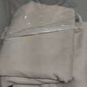 Nanspring Birch Beige Linen Curtains 84 Inches Long for Living Room Light Filtering Semi Sheer Curtain Back Tab Modern Farmhouse Decor Elegant Luxury Coastal Drapes for Bedroom Office 52x84, 2 Panels